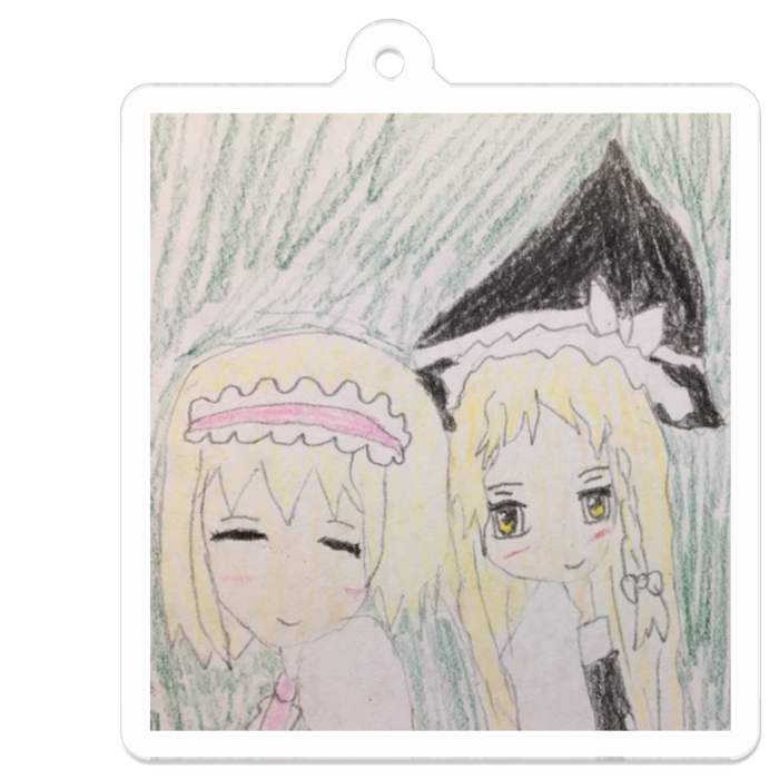 アクリルキーホルダー - 50 x 50 (mm)