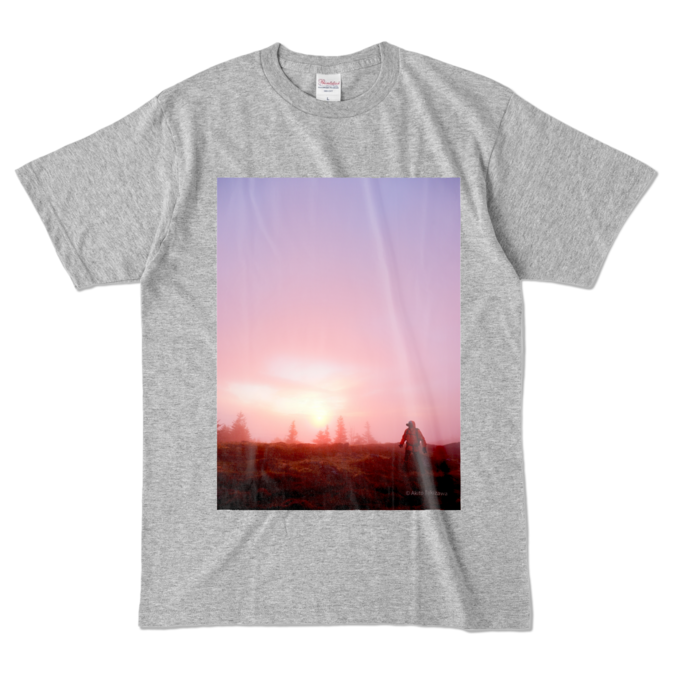 カラーTシャツ - L - 杢グレー (濃色)