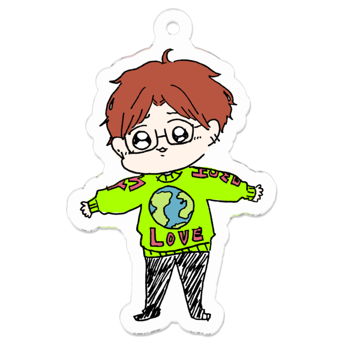 アクリルキーホルダー - 50 x 50 (mm)