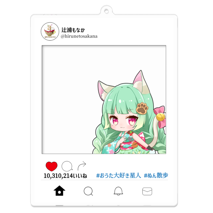 アクリルキーホルダー - 100 x 100 (mm)