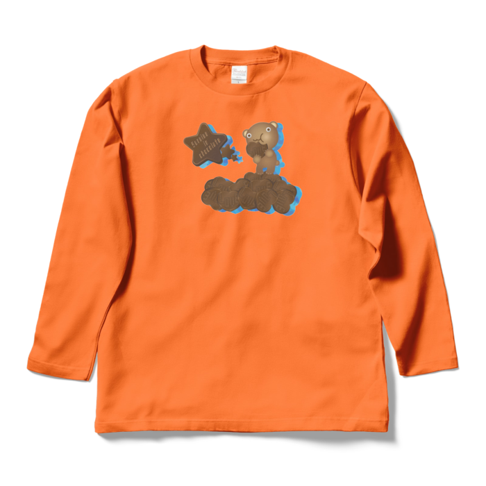 ロングスリーブTシャツ - L - オレンジ