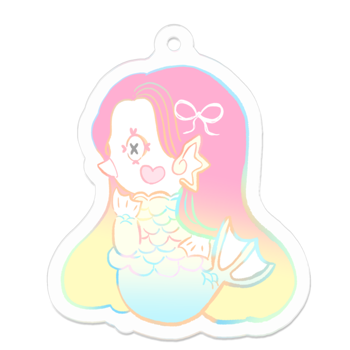 アクリルキーホルダー - 50 x 50 (mm)