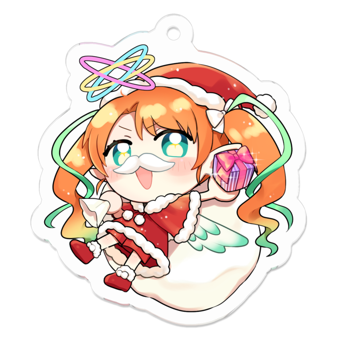 アクリルキーホルダー（コーティング） - 50 x 50 (mm)