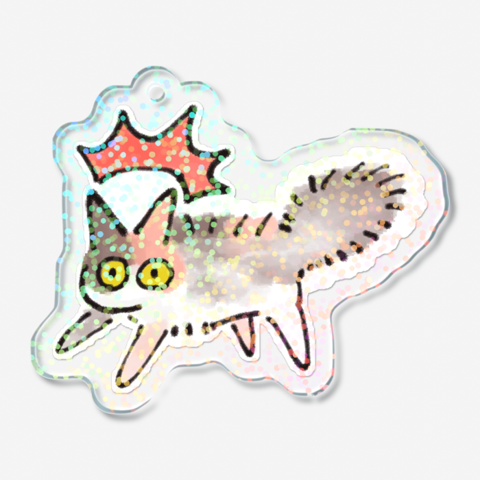 ホログラムアクリルキーホルダー - 50 × 50mm