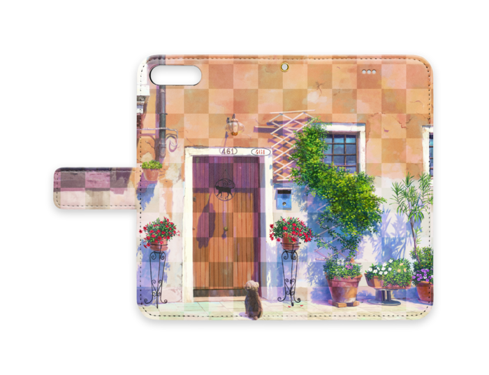 手帳型iPhoneケース - iPhone 8 Plus / 7 Plus - ストラップ穴 あり