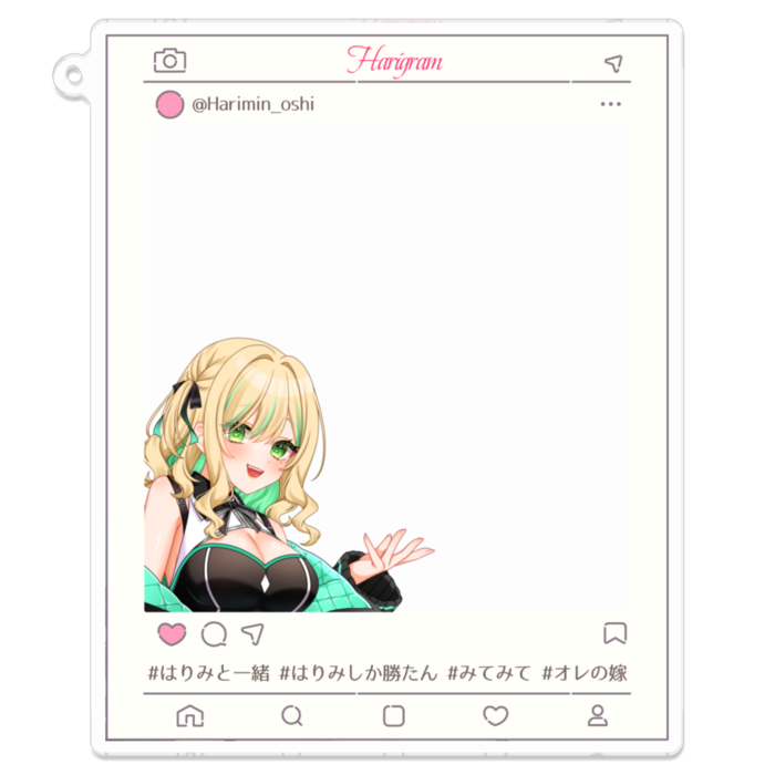 アクリルキーホルダー - 100 x 100 (mm)