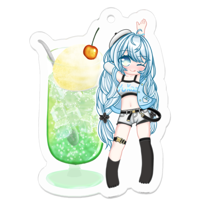 アクリルキーホルダー - 50 x 50 (mm)