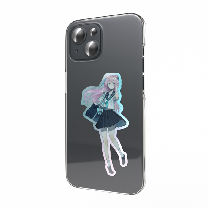 オーロラスマホステッカー - W55 × H91mm 以内