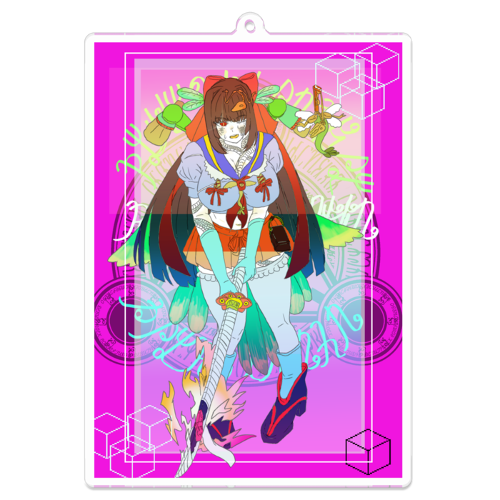 アクリルキーホルダー - 100 x 100 (mm)