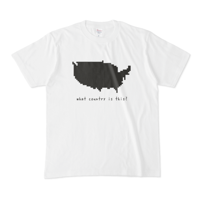 USA mapTシャツ - M