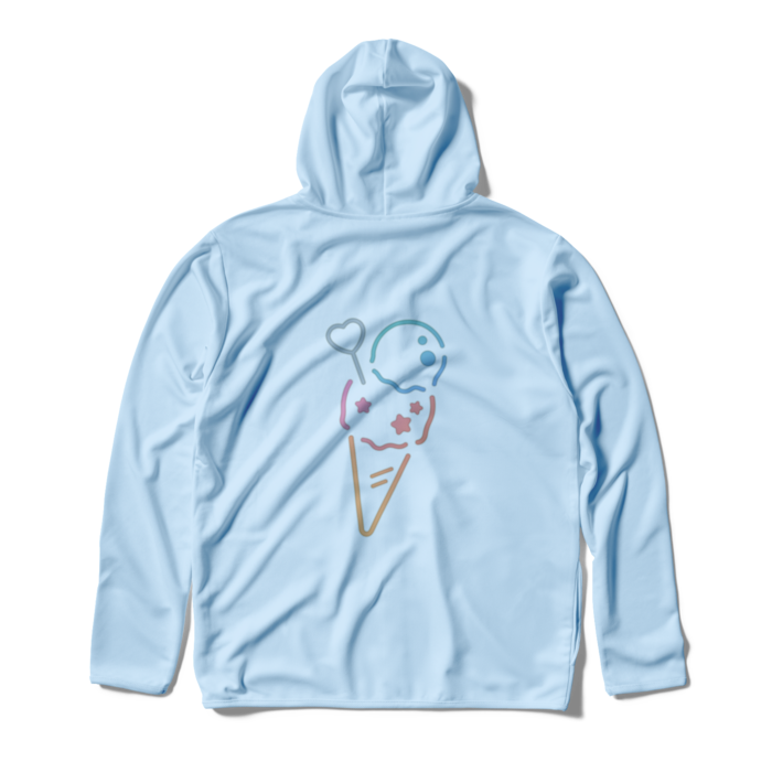 ジップパーカー - L - ライトブルー