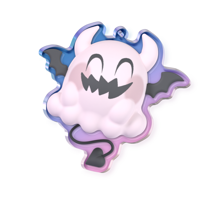 オーロラアクリルキーホルダー - 70 × 70mm