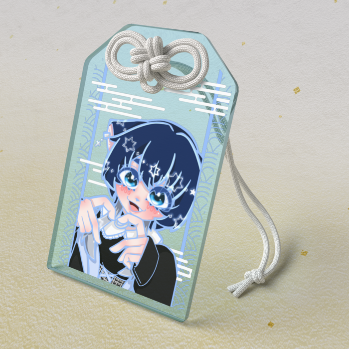 アクリルお守り - 50 × 80mm