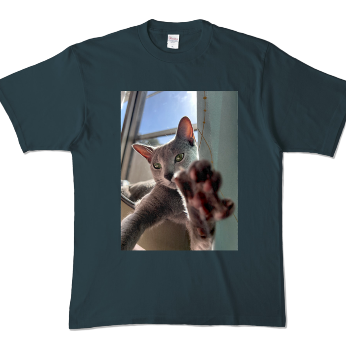 びんは カラーTシャツ - XL - デニム (濃色)