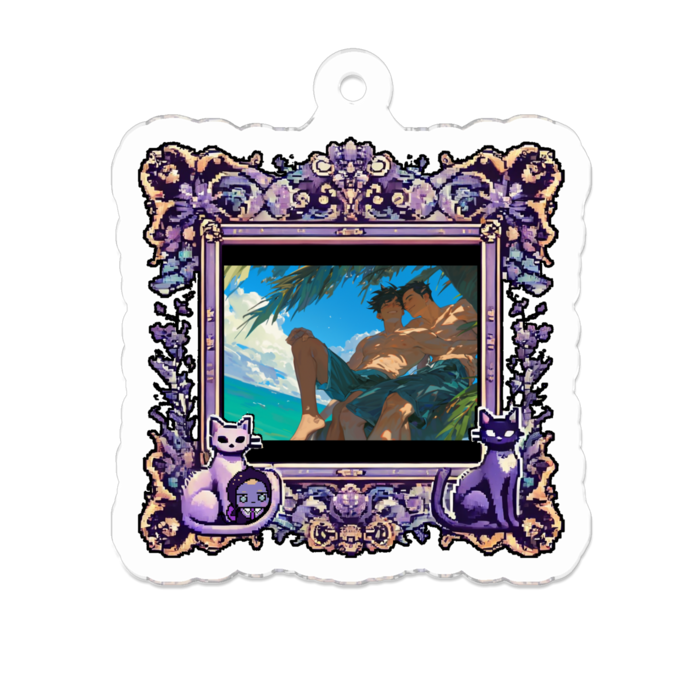 アクリルキーホルダー - 50 x 50 (mm)
