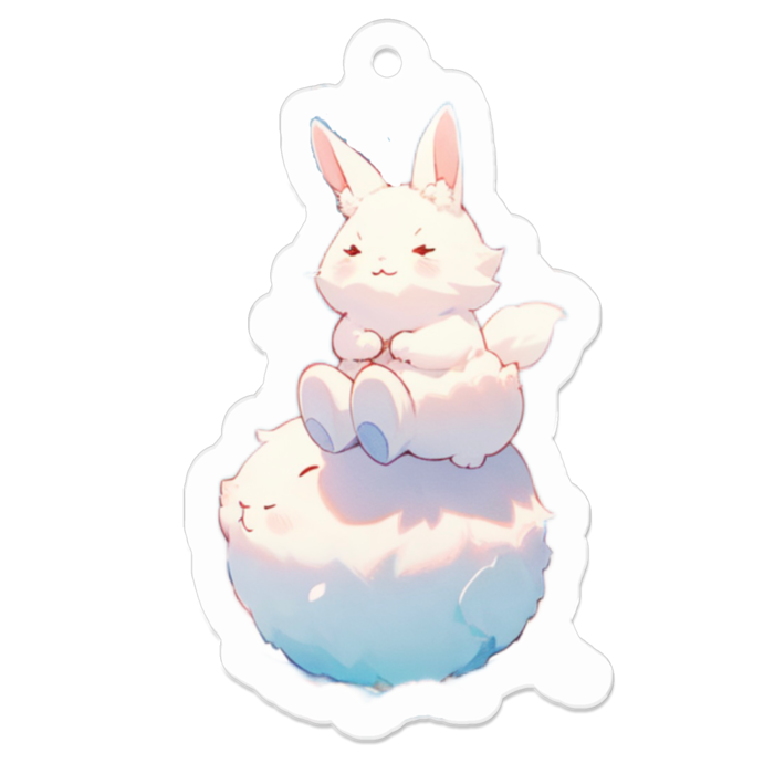 アクリルキーホルダー - 50 x 50 (mm)