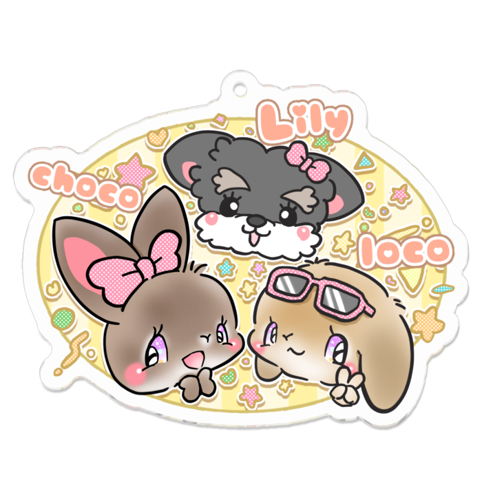 アクリルキーホルダー - 70 x 70 (mm)