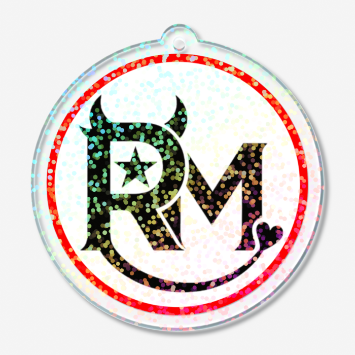 ホログラムアクリルキーホルダー - 50 × 50mm