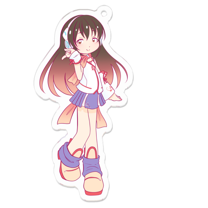 アクリルキーホルダー（コーティング） - 70 x 70 (mm)