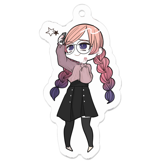 アクリルキーホルダー - 50 x 50 (mm)