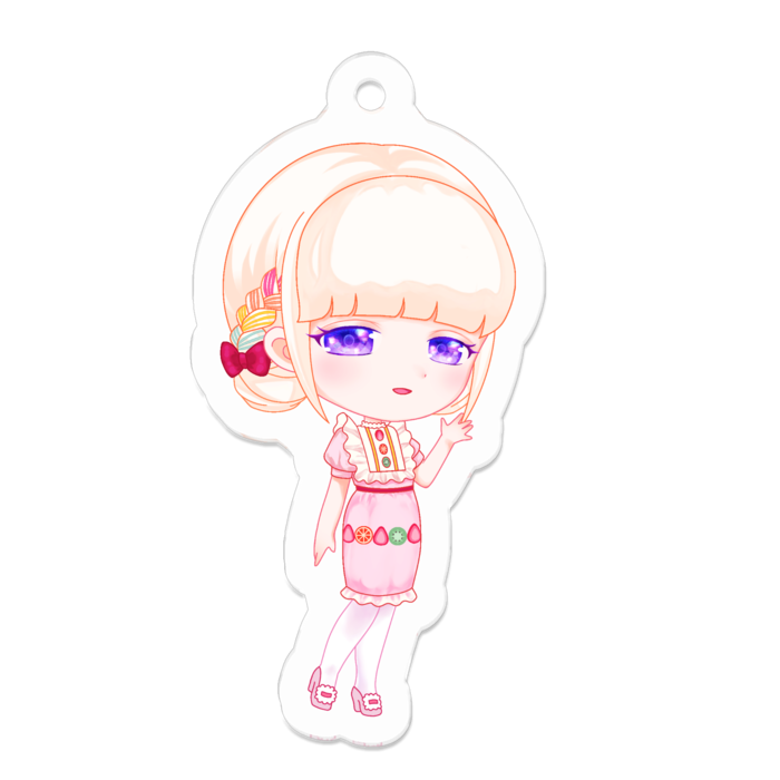 アクリルキーホルダー - 50 x 50 (mm)