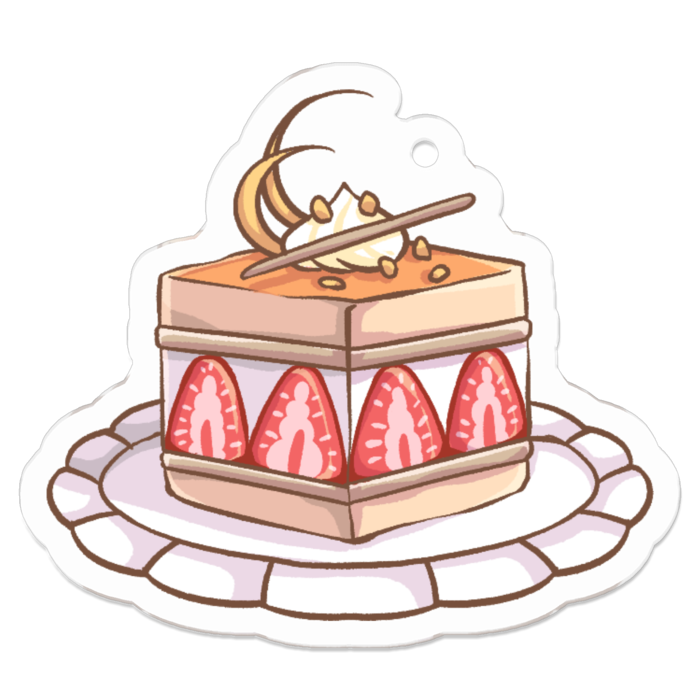 アクリルキーホルダー - 50 x 50 (mm)