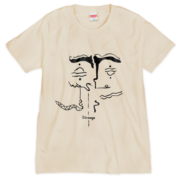 Strange T-shirt(Natural) - S -