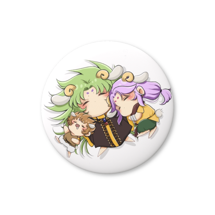 すやすや羊一家（ホワイト）