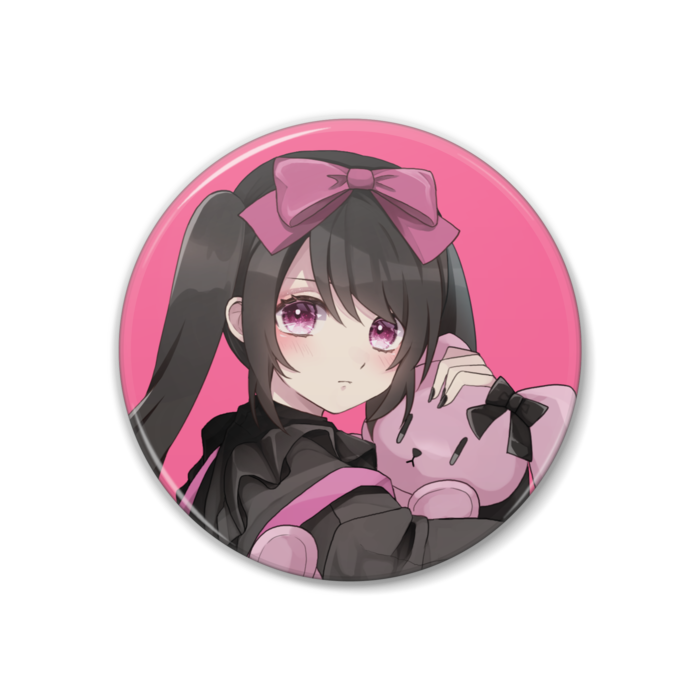 撫でんな缶バッジ - 38mm