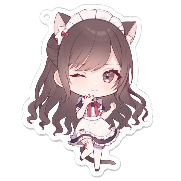 アクリルキーホルダー（コーティング） - 70 x 70 (mm)