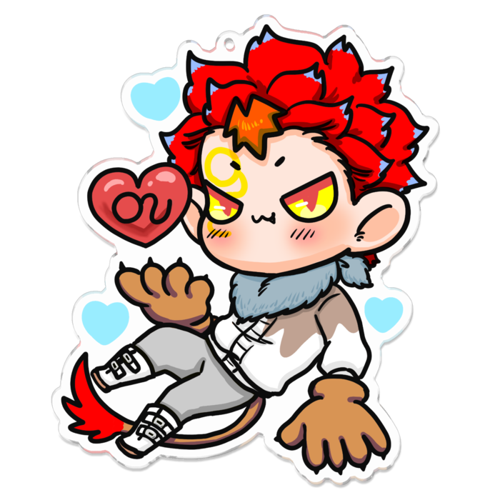 アクリルキーホルダー - 100 x 100 (mm)