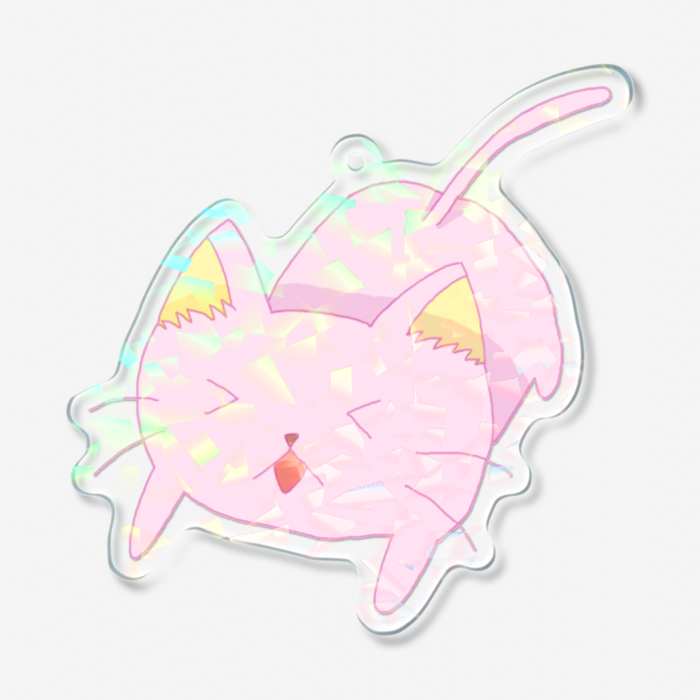ホログラムアクリルキーホルダー - 70 × 70mm