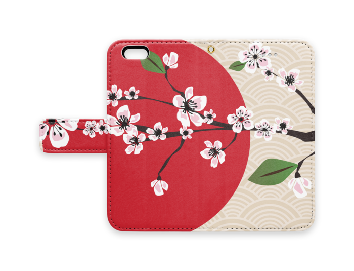 手帳型iPhoneケース - iPhone 6 / 6s - ストラップ穴 あり