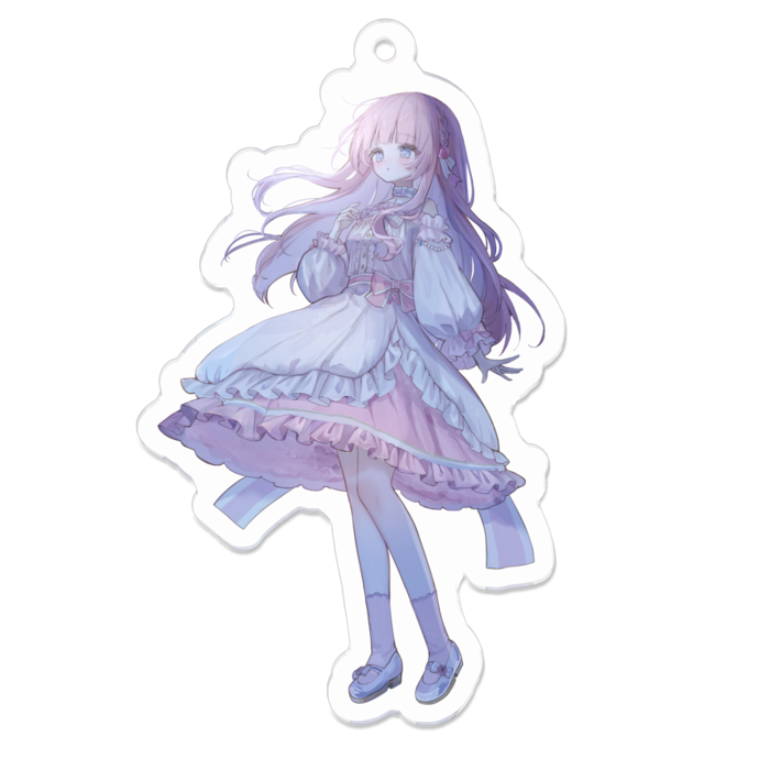 アクリルキーホルダー（コーティング） - 70 x 70 (mm)