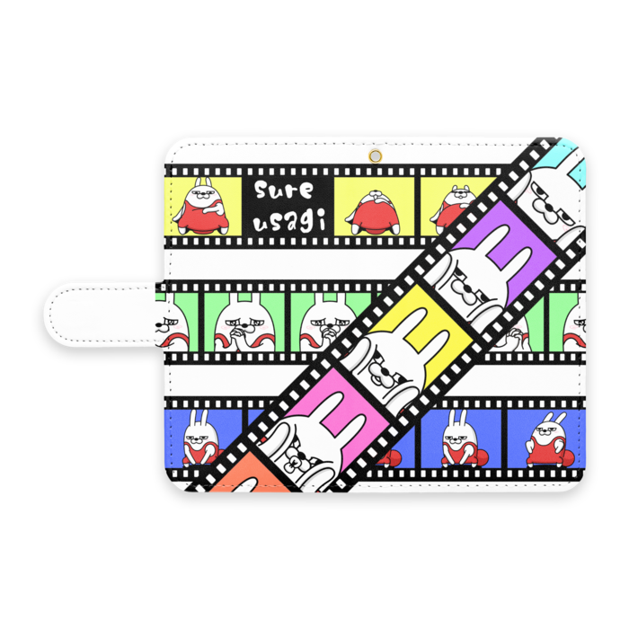手帳型Androidケース - S - ストラップ穴 あり