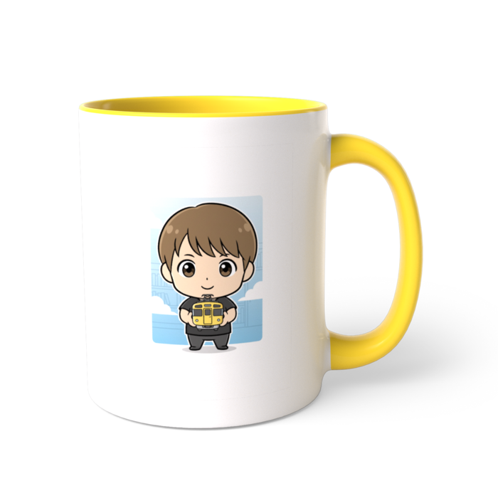 ツートンカラーマグカップ - 直径 8.2cm / 高さ 9.5cm