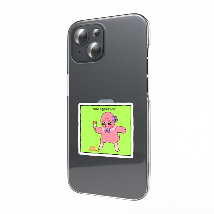 スマホステッカー 落としちゃったよ- W55 × H91mm 以内