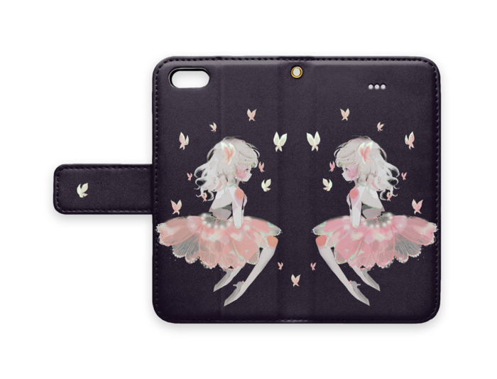 手帳型iPhoneケース - iPhone 5 / 5s / SE - ストラップ穴 あり