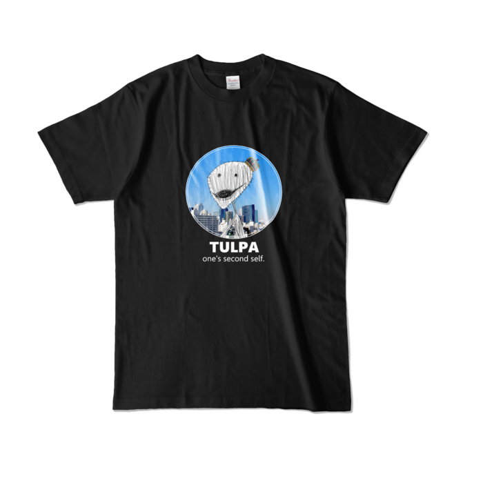 カラーTシャツ(濃色) - L - 正面 - ブラック
