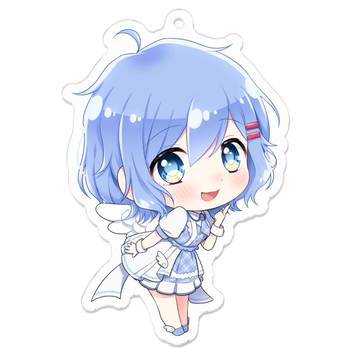 アクリルキーホルダー（コーティング） - 70 x 70 (mm)