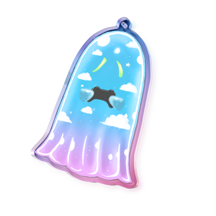 オーロラアクリルキーホルダー - 70 × 70mm