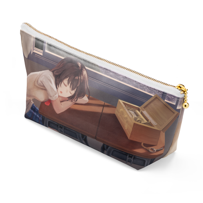 ポーチ - 長さ21.5cm / 高さ10cm - ホワイト