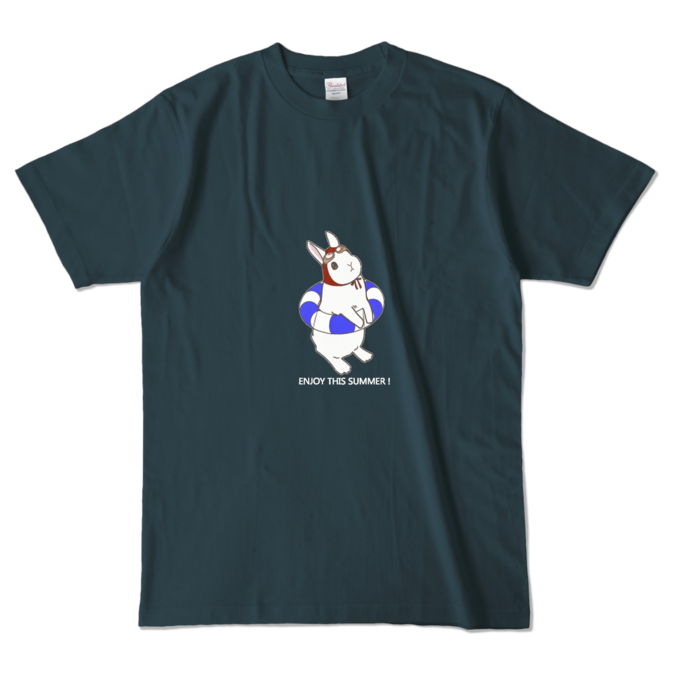 カラーTシャツ - L - デニム (濃色)