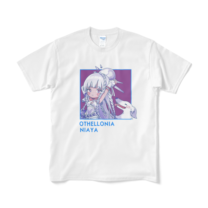 ちびキャラ「愚者ニアーヤ」 デザインTシャツ（M/ホワイト）