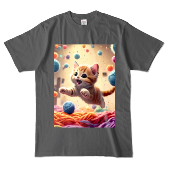 カラーTシャツ - L - チャコール (濃色)