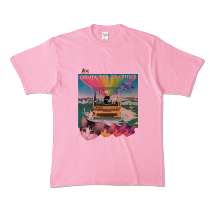 カラーTシャツ - XL - ピーチ (淡色)