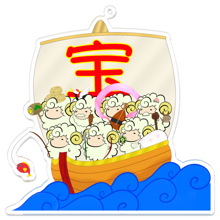 アクリルキーホルダー（コーティング） - 100 x 100 (mm)