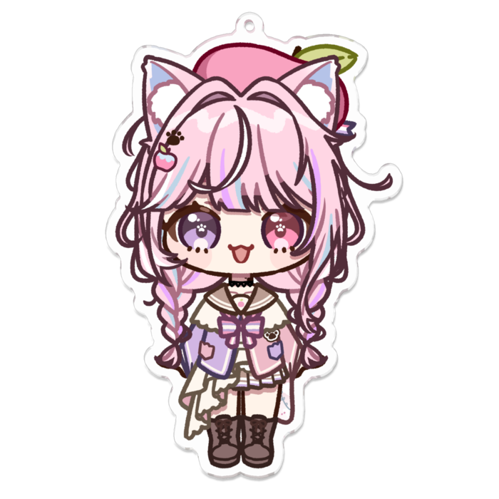 まめぽむアクキー🍎和服セーラーver.