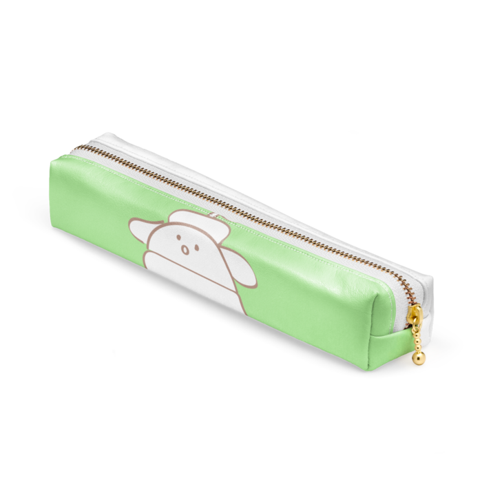 ペンケース - 20 x 4 x 4cm - ホワイト