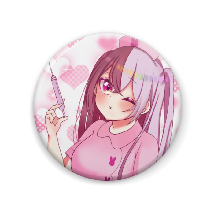 兎月 缶バッジ ナース 月うさぎのショップ Booth 兎月 缶バッジ ナース 月うさぎのショップ Booth